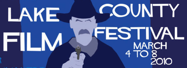 The 2010 Logo of the Lake County Film Festival.